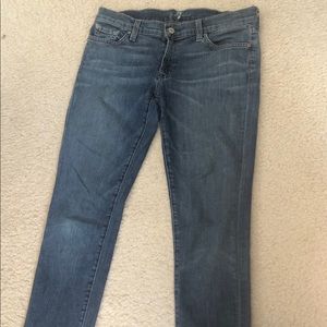 7 for all Mankind skinny jean mid rise Size 30